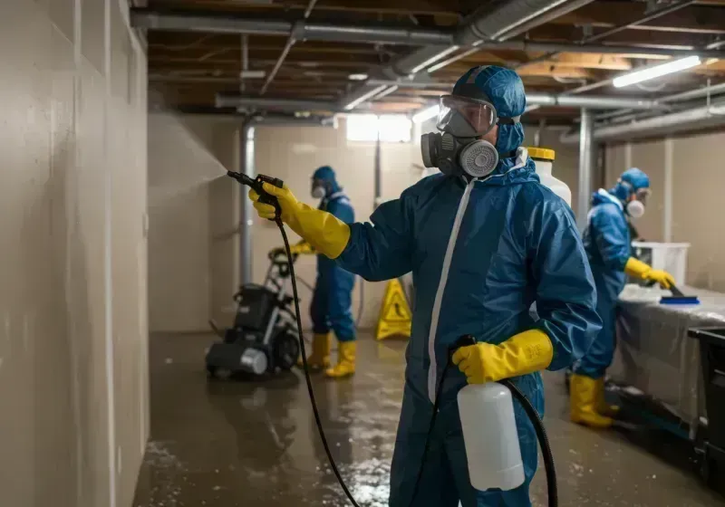 Basement Sanitization and Antimicrobial Treatment process in Mayo, MD